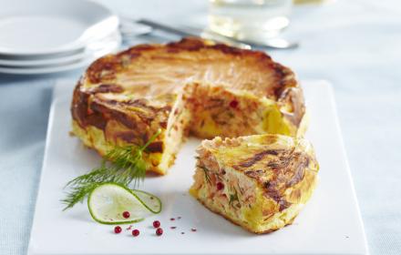 Tatin aux deux saumons