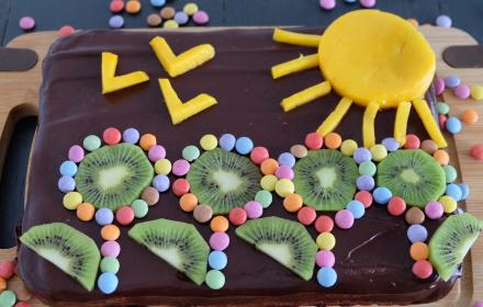 Gateau au chocolat le jardin