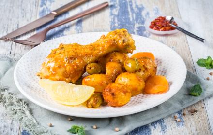 Tajine de poulet tomates olives Cookeo