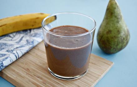 Smoothie chocolat poire banane