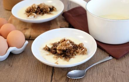 Granité café sauce vanille