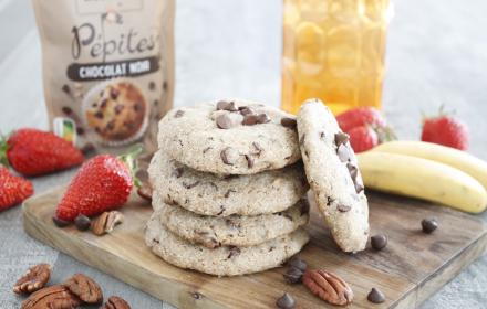 Cookies à la farine complète et noix de pecan