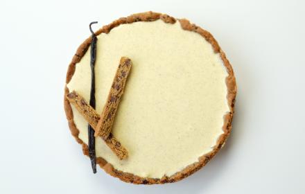 Tarte Cookies, crémeux vanille
