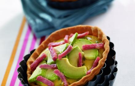 Tartelettes à la crème de maïs, bacon et ciboulette
