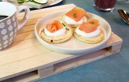 Blinis au saumon et aneth