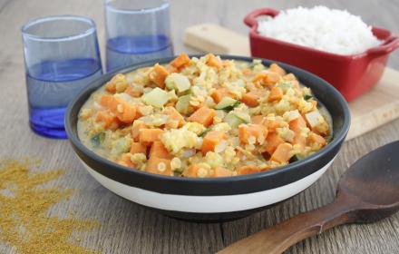 Dahl de lentilles corail