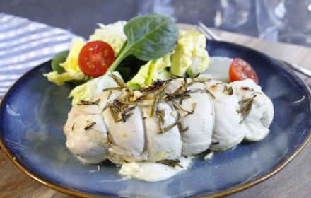 Poulet grillé mozzarella romarin citron