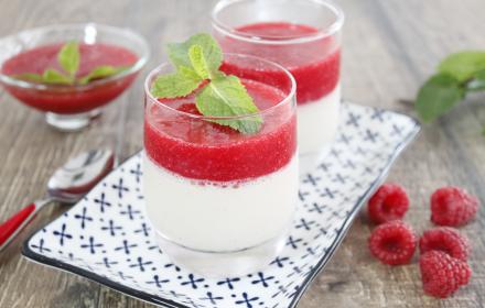 Panna cotta framboises