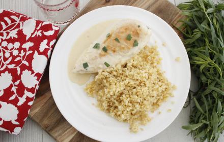 Blanc de poulet à l'estragon