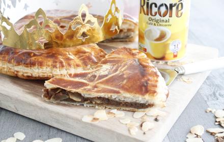 galette des rois avec ricoré amandes grillées