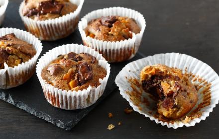 Muffins au chocolat et aux abricots