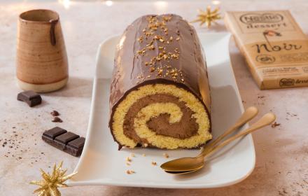 Bûche roulée mousse au chocolat