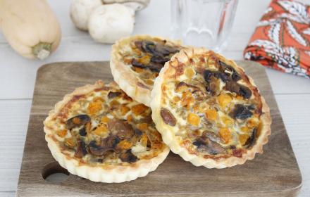 Mini quiches aux légumes d'hiver