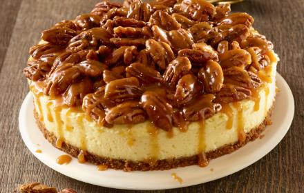 Cheesecake lait concentré noix de pecan caramel