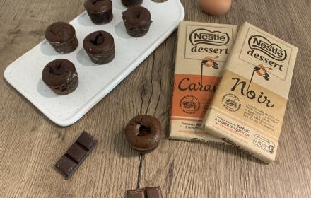 Mini coulants chocolat Noir et Caramel