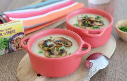 Velouté de panais et champignons
