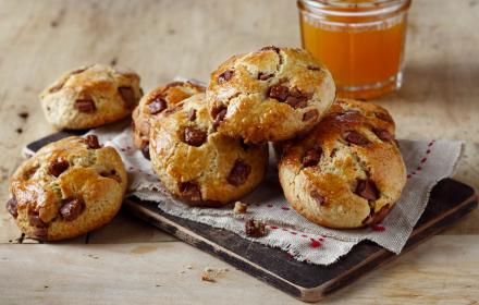 Scones aux pépites de chocolat praliné