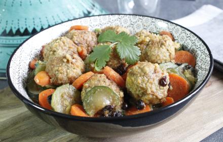 Tajine de légumes aux falafels