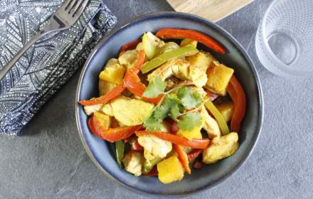 Poulet thaï à l'ananas