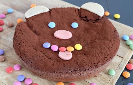 Gâteau Smarties de l'ourson polisson