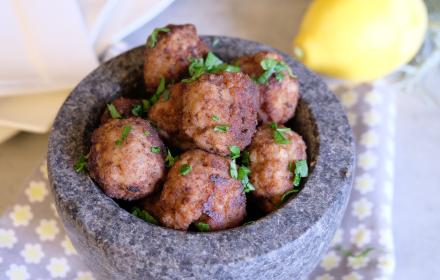 Keftedes, boulettes de viande au citron