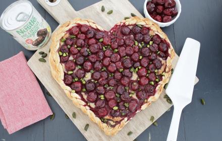 Feuilleté aux griottes vegan