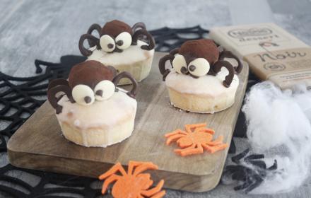 Muffins araignées au chocolat
