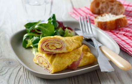 Omelette roulee