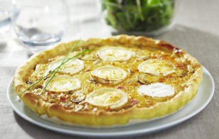 Quiche lorraine au chèvre