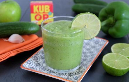 Smoothie concombre poivron pommes granny