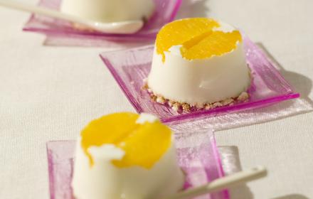 Bavarois orange chocolat blanc