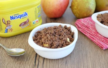 Crumble aux fruits Nesquik