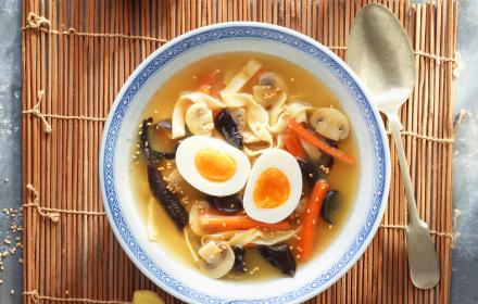 Tagliatelles soupe Miso