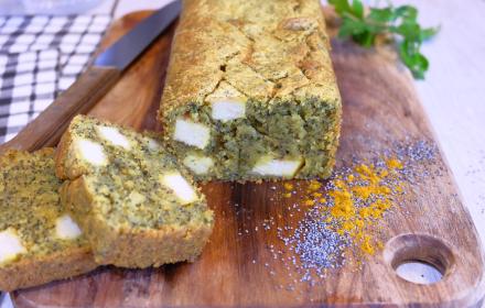 Cake vegan au lait de coco, émincés de soja, curry
