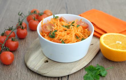 Carottes râpées à l'orange