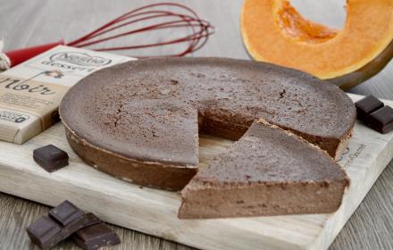 Flan au potiron d'Halloween et chocolat noir Nestlé Dessert