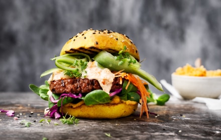 Burger houmous
