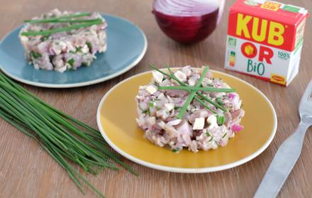 Tartare de thon citron champignons