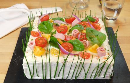 Sandwich cake au jambon