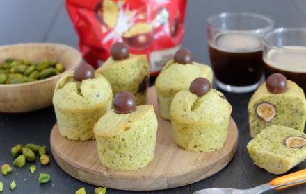 Mini muffins moelleux pistache Kitkat