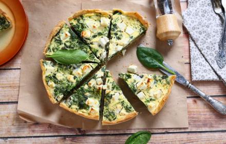 Quiche aux épinards et feta