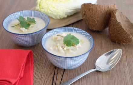 Soupe chinoise au lait de coco