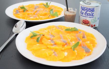 Salade d'oranges à la cannelle et à la menthe