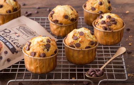 Muffins aux pépites de chocolat - Madamcadamia