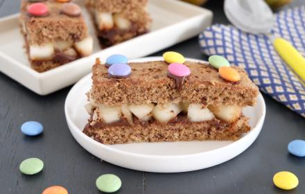 Barres moelleuses aux fruits et Smarties