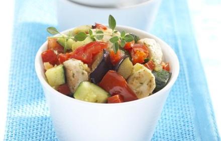 Ratatouille aux dés de poulet