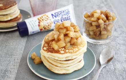 Pancakes aux pommes et cannelle