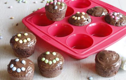 Muffins aux deux chocolats et Smarties