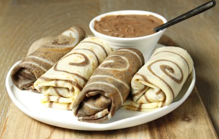 Tourbillon de crêpes chocolat carmale