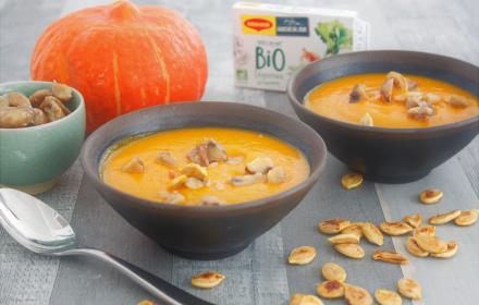 velouté de potimarron aux chataignes